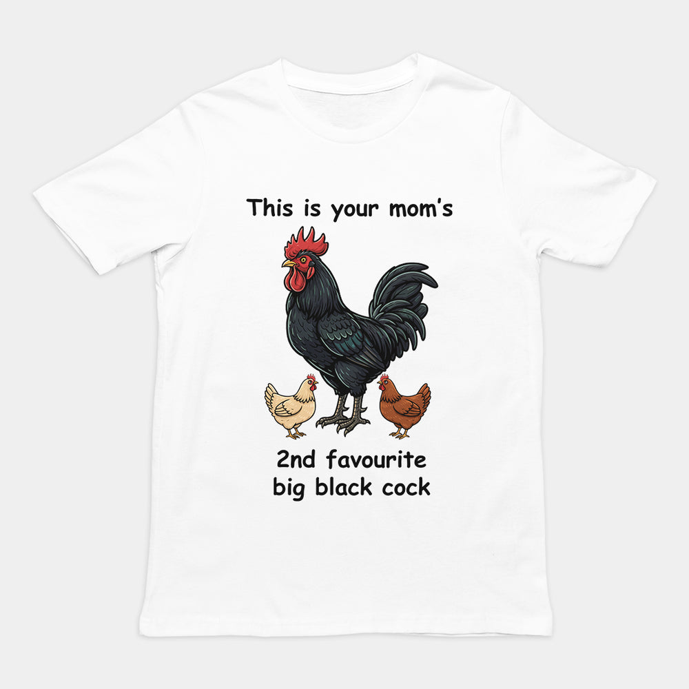 Dit is het 2e favoriete grote zwarte pik T-shirt van je moeder