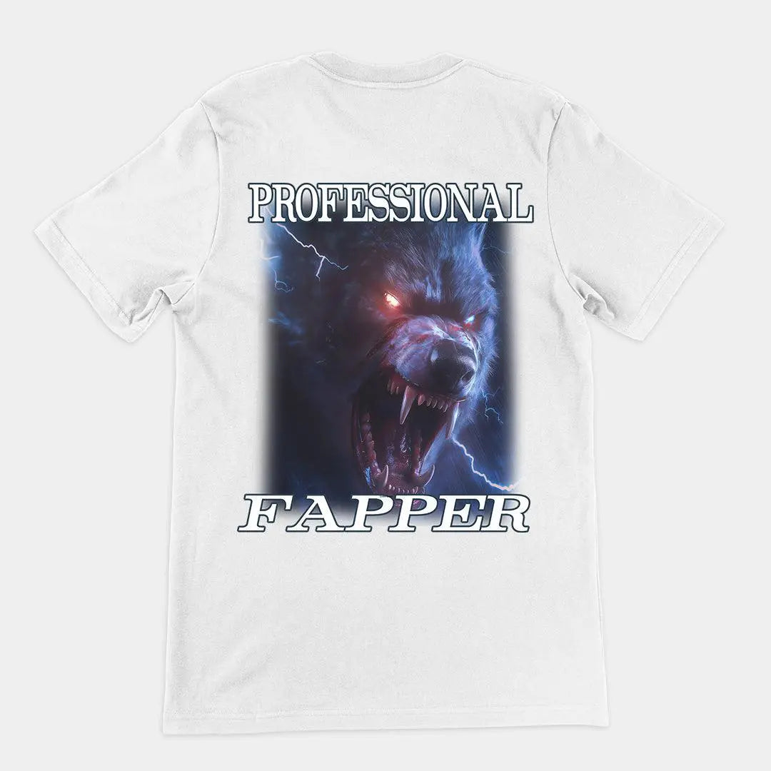 Professional Fapper t-shirt (backprint) - Orbital Clothing