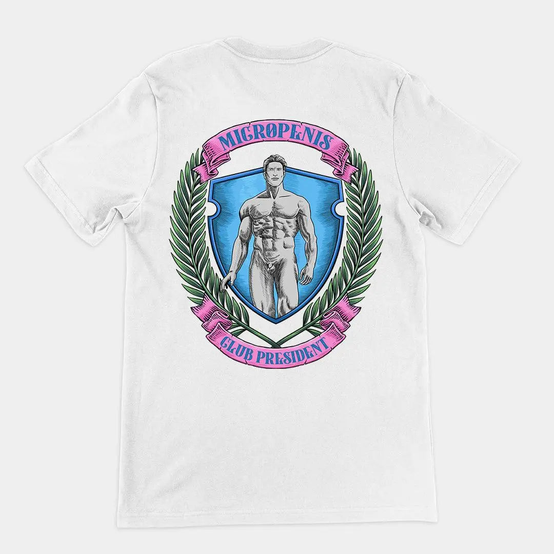 Micro Penis Club President t-shirt (backprint) - Orbital Clothing