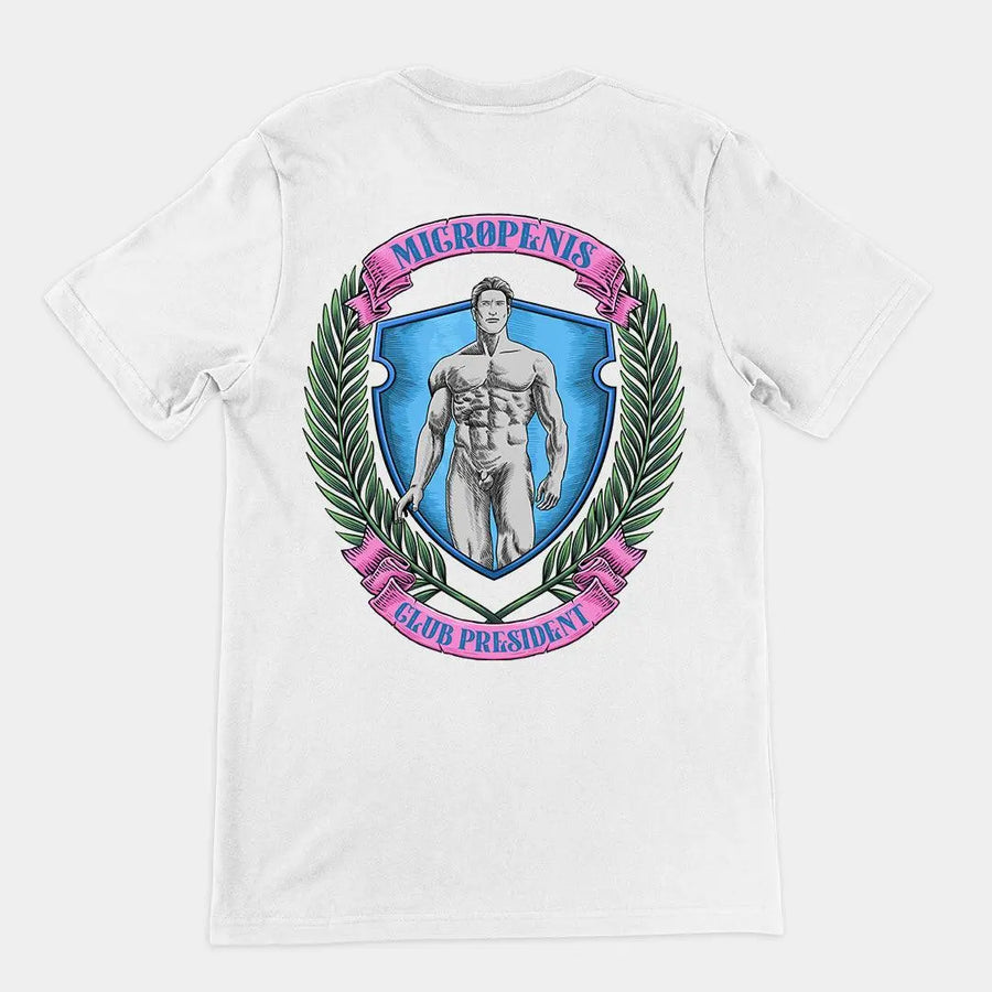 Micro Penis Club President t-shirt (backprint) - Orbital Clothing