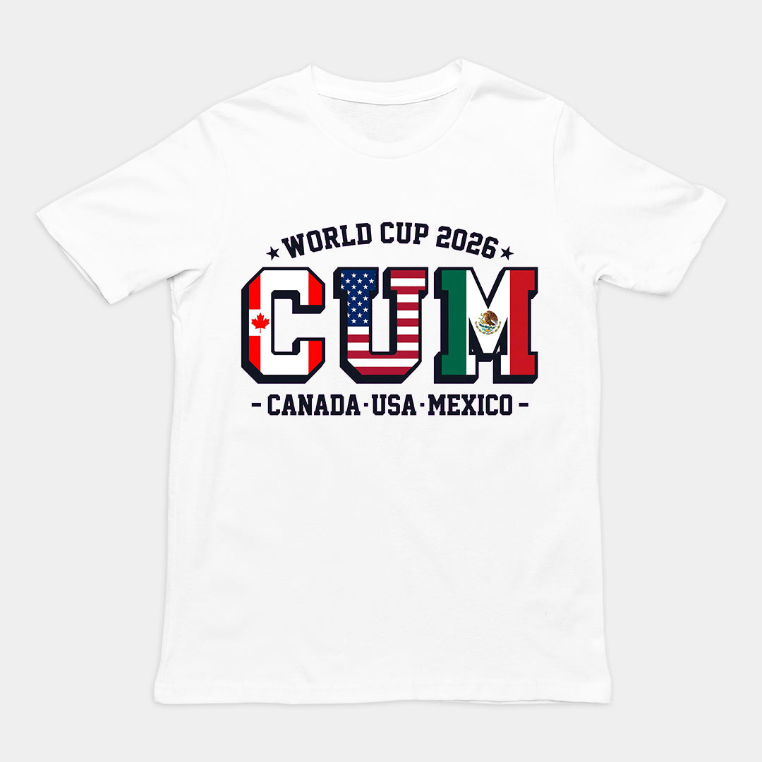 World Cup 2026 CUM (Canada USA Mexico) T-Shirt Orbital Clothing