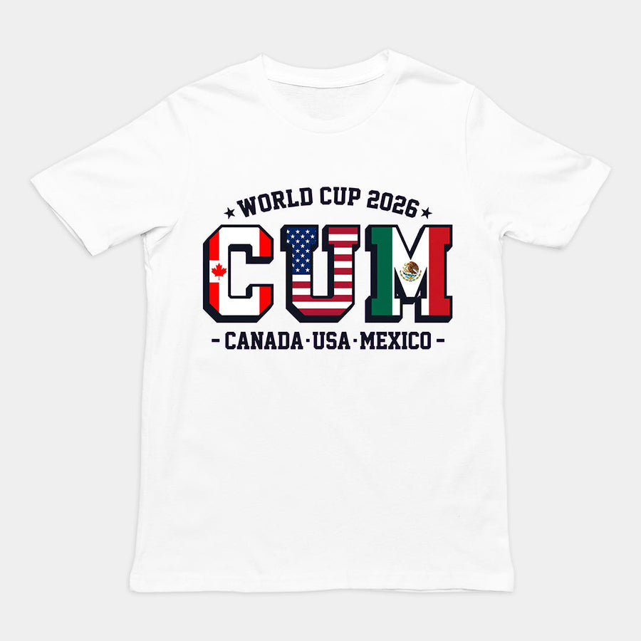 World Cup 2026 CUM (Canada USA Mexico) T-Shirt Orbital Clothing