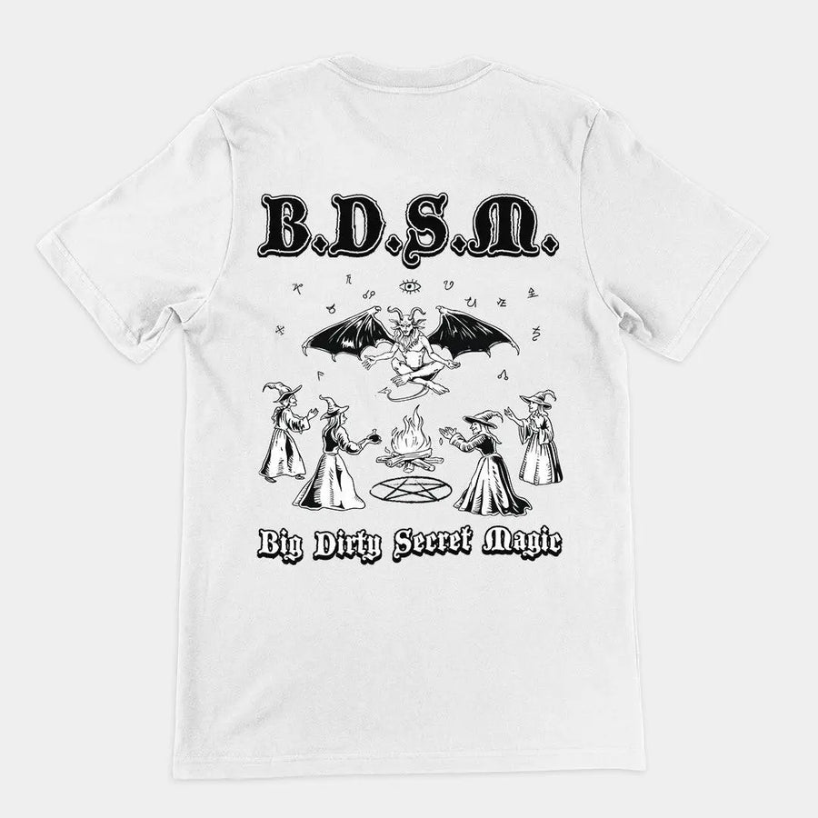 BDSM (Big Dirty Secret Magic) t-shirt (backprint) - Orbital Clothing