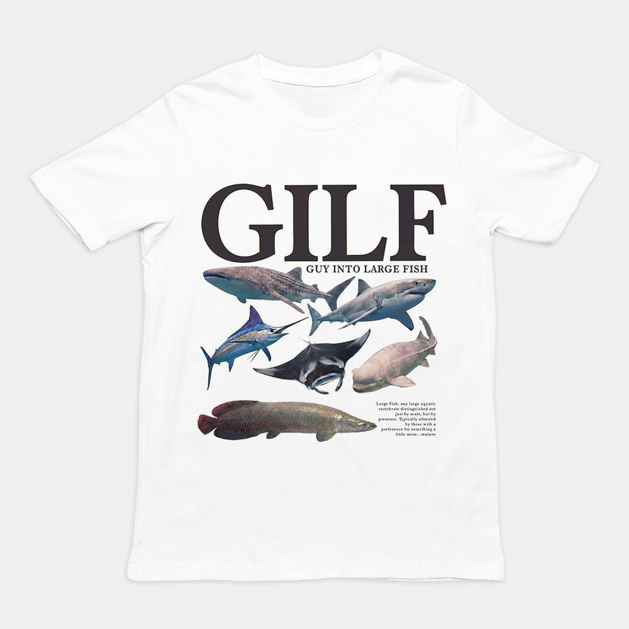 GILF (guy into large fish) T-Shirt Orbital Clothing
