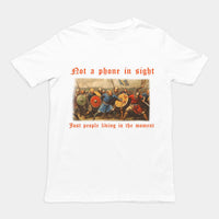 Not a phone in sight just people living in the moment T-Shirt