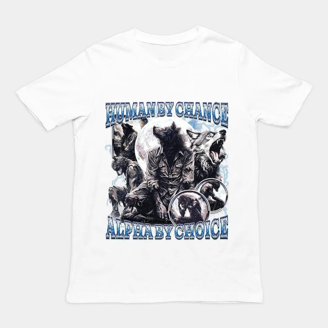 Human by Chance Alpha by Choice t-shirt - Orbital Clothing