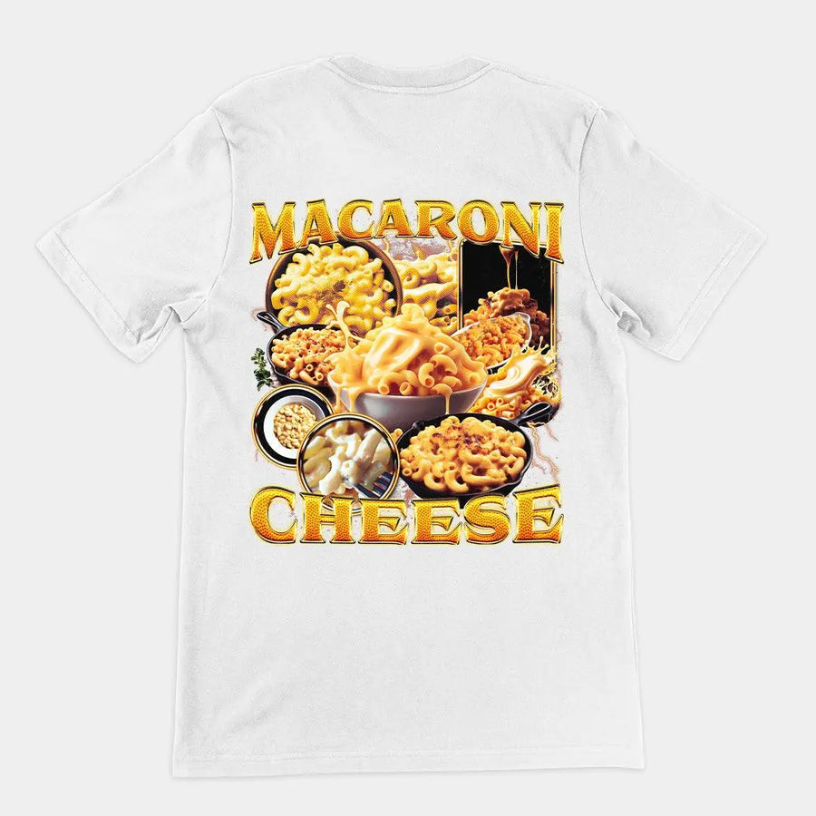 Macaroni Cheese t-shirt (backprint) - Orbital Clothing