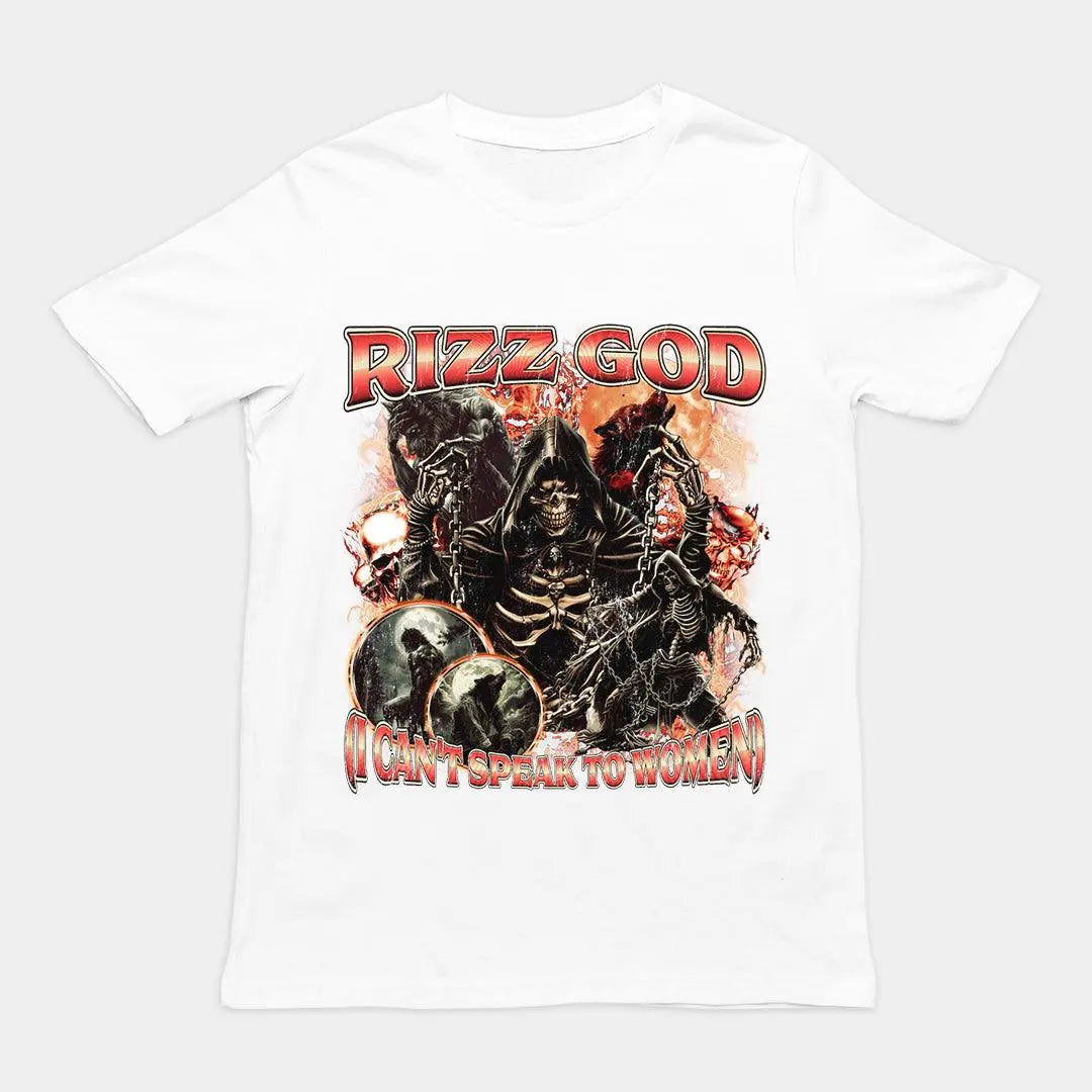 Rizz God (I Can't Speak to Women) t-shirt - Orbital Clothing