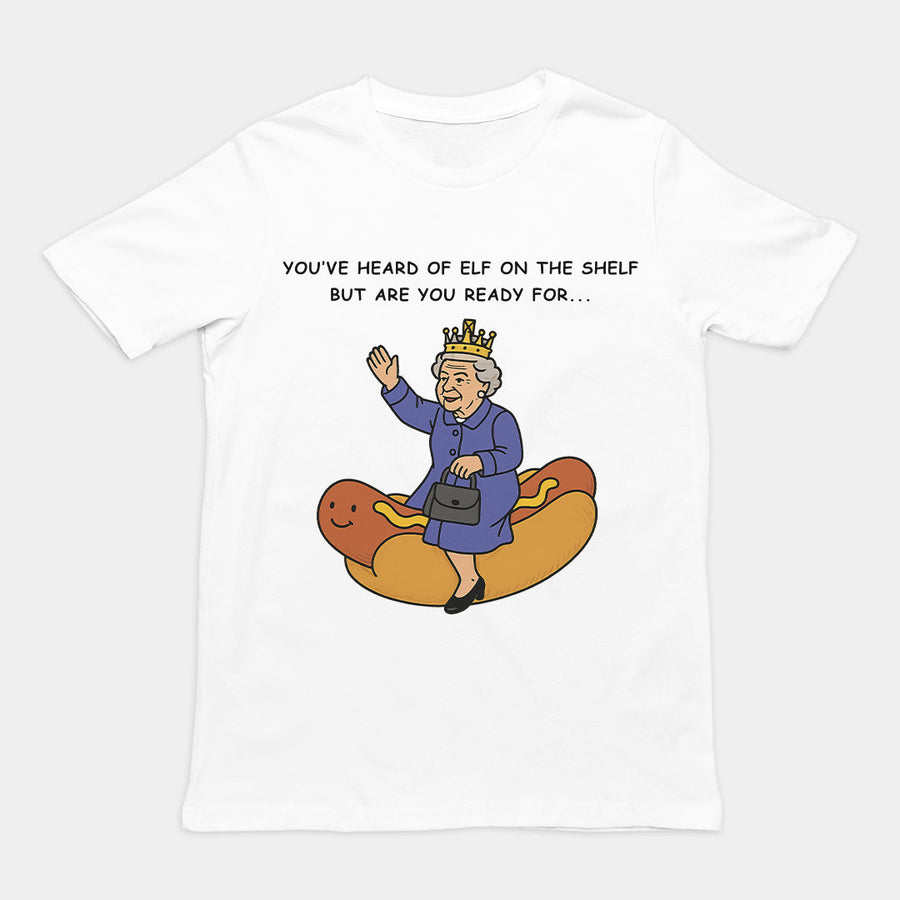 You've heard of elf on the shelf but are you ready for Lizzy on the Glizzy T-Shirt Orbital Clothing