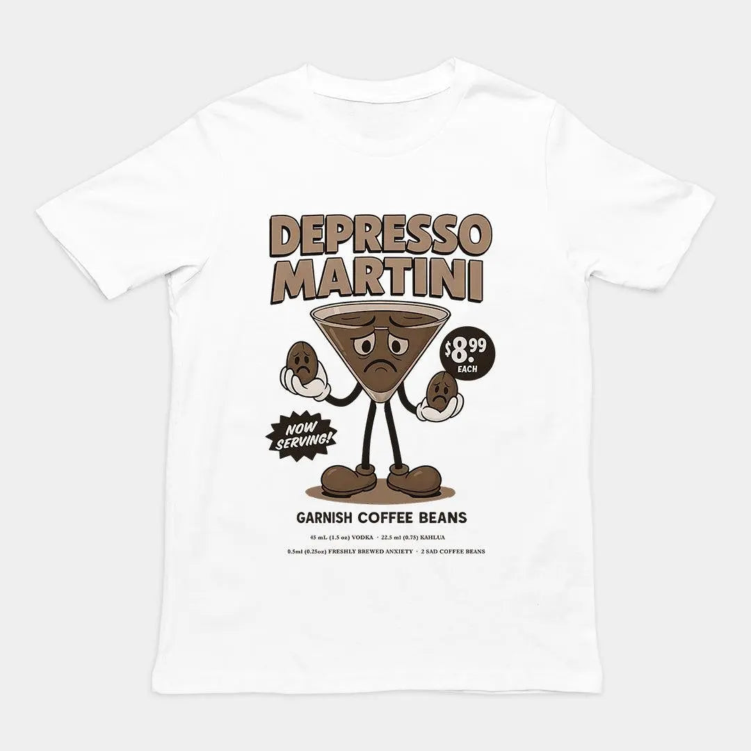 Depresso Martini T-Shirt - Orbital Clothing