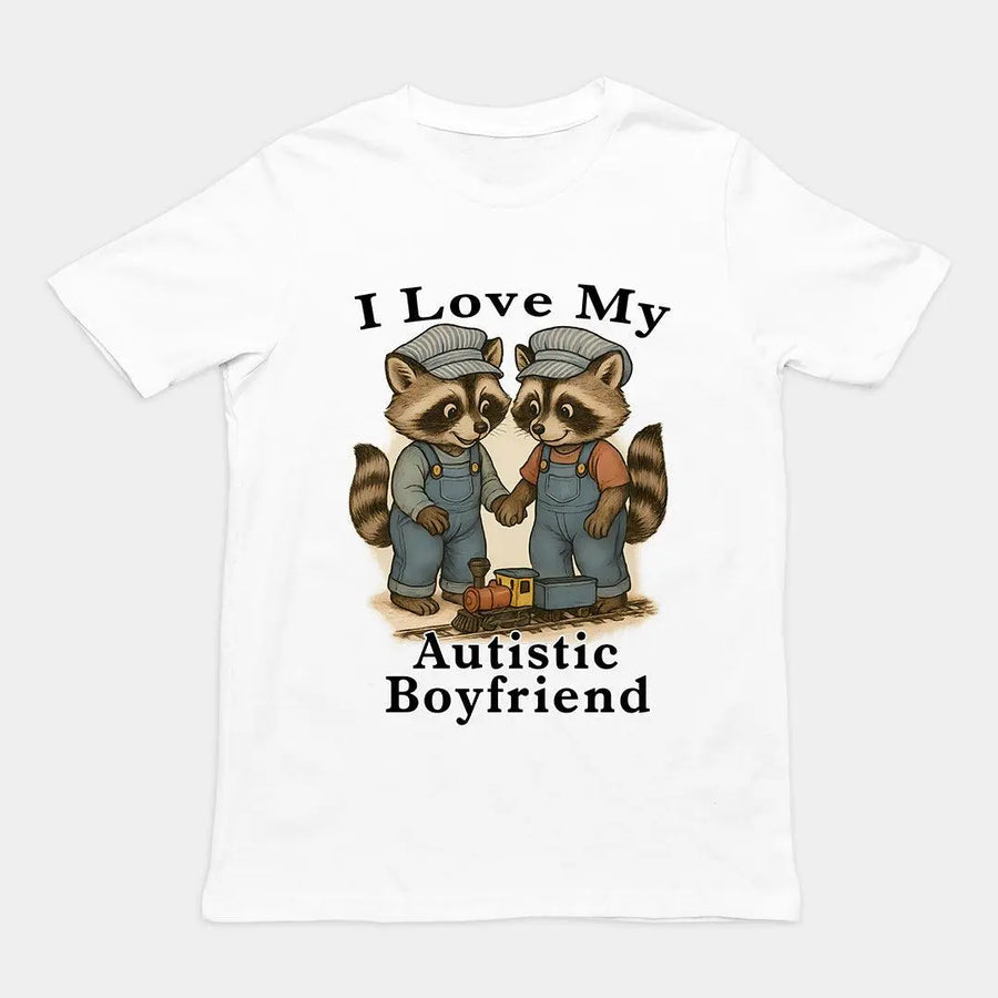 I Love my Autistic Boyfriend T-Shirt - Orbital Clothing
