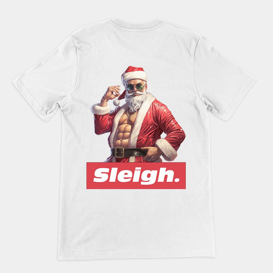 Sleigh Christmas t-shirt (backprint) - Orbital Clothing
