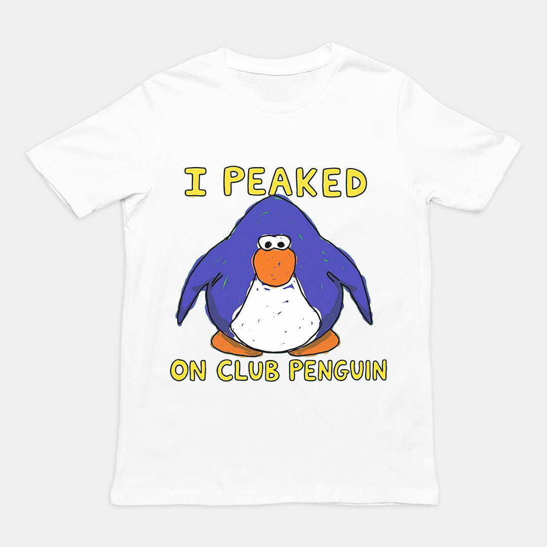 I Peaked on Club Penguin T-Shirt Orbital Clothing