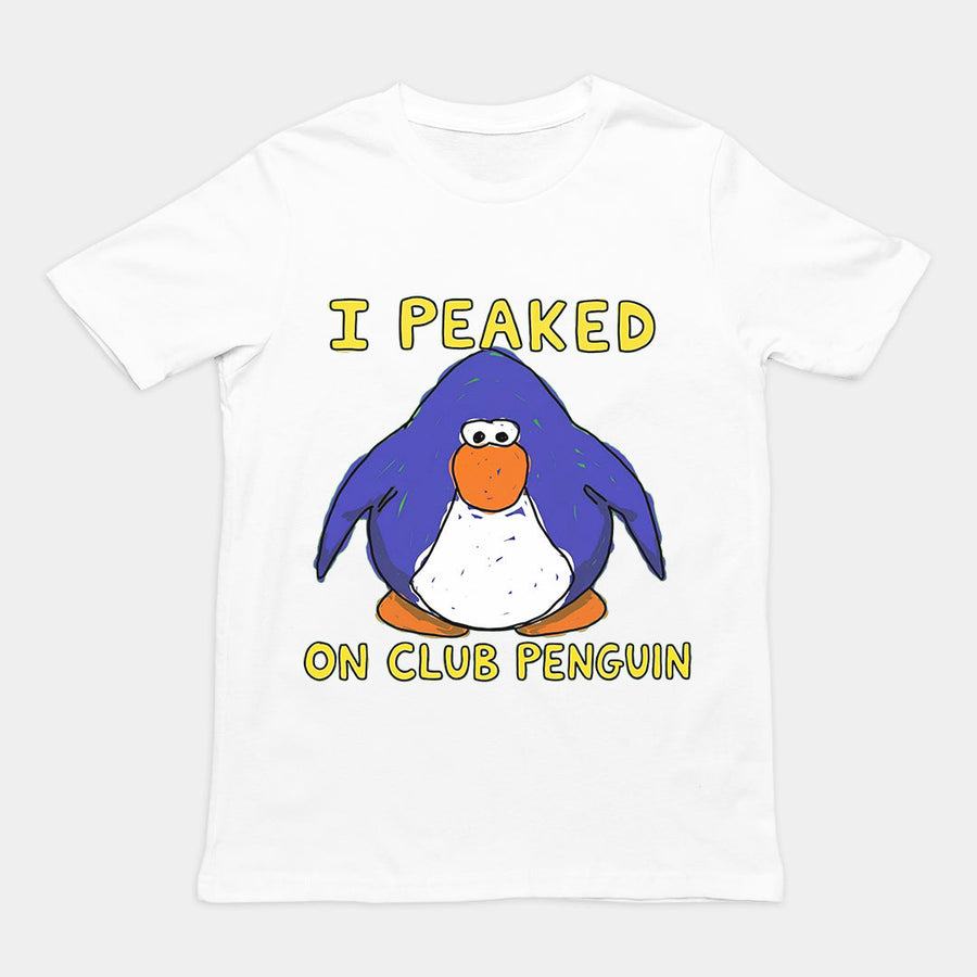 I Peaked on Club Penguin T-Shirt Orbital Clothing