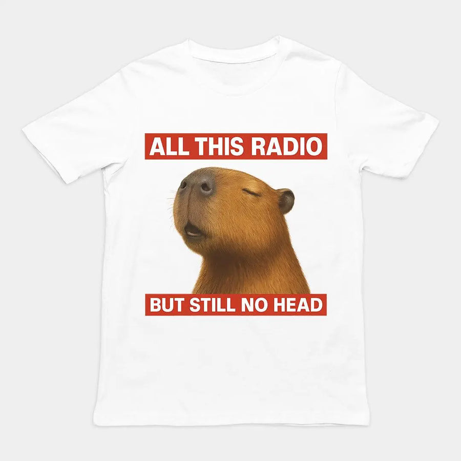 All this radio but still no head T-Shirt - Orbital Clothing