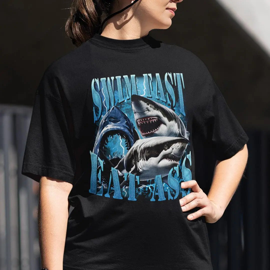 Swim Fast Eat Ass t-shirt - Orbital Clothing
