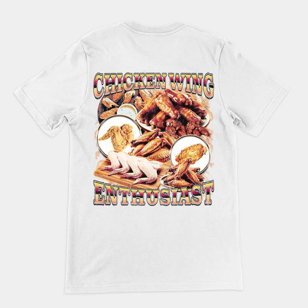 Chicken Wing Enthusiast t-shirt (backprint) - Orbital Clothing