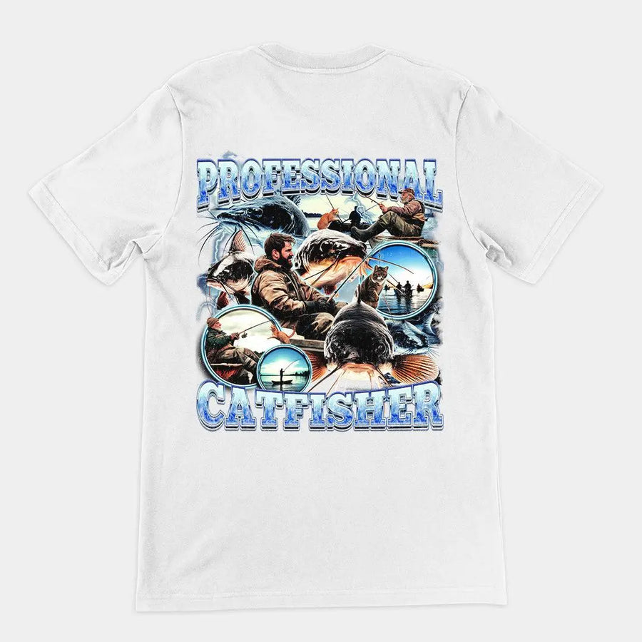 Professional Catfisher t-shirt (backprint) - Orbital Clothing