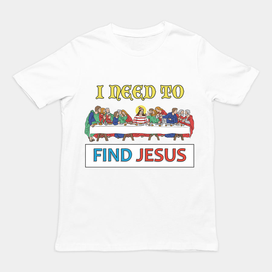 I need to find Jesus (Where's Wally) T-Shirt Orbital Clothing