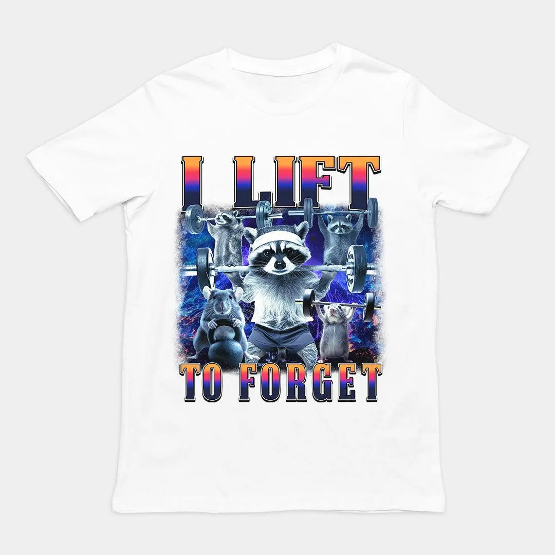 I Lift to Forget T-Shirt - Orbital Clothing