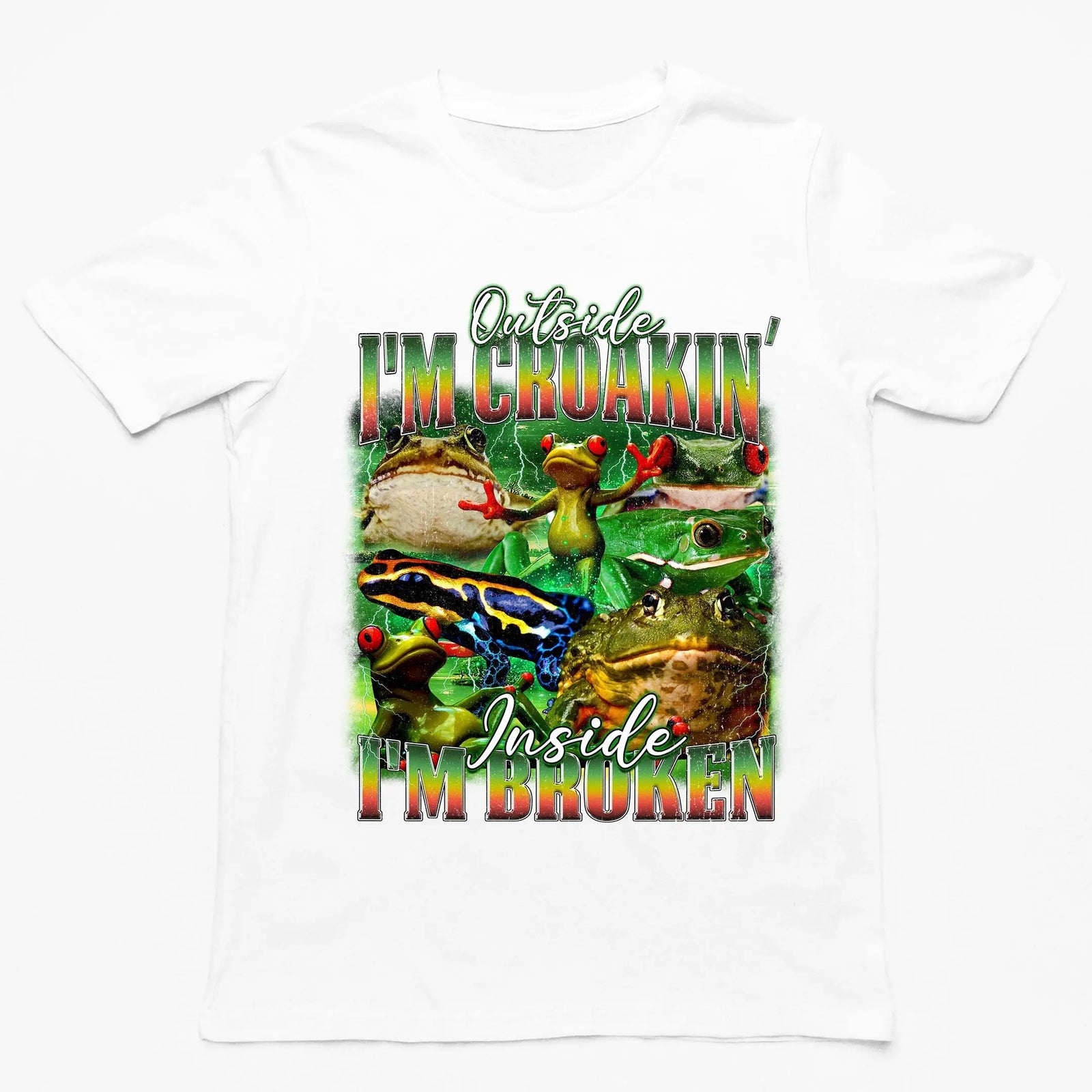 Outside I'm Croakin' Inside I'm Broken T-Shirt - Orbital Clothing