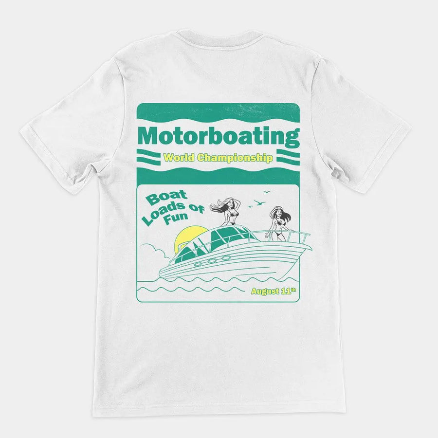 Motorboating World Championship t-shirt (backprint) - Orbital Clothing
