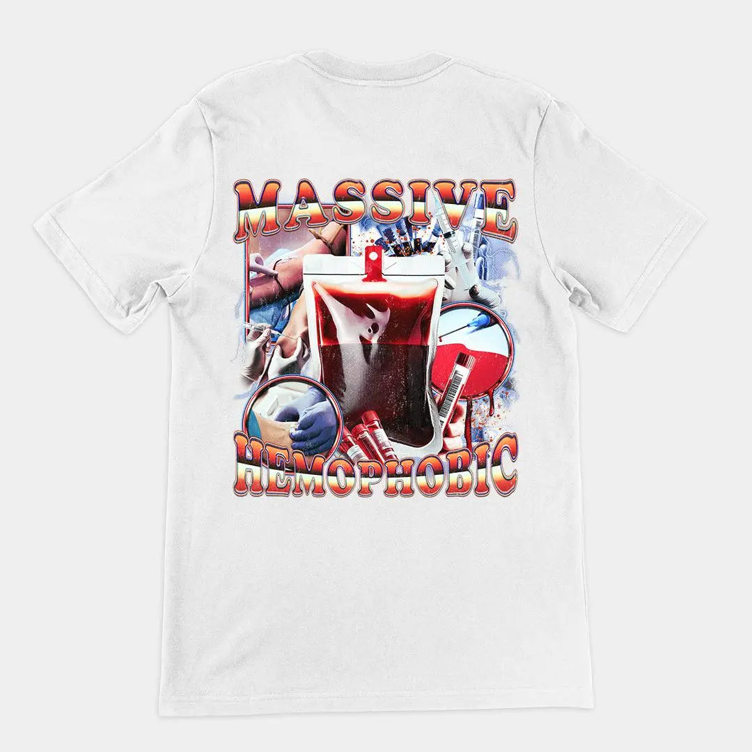 Massive Hemophobic t-shirt (backprint) - Orbital Clothing