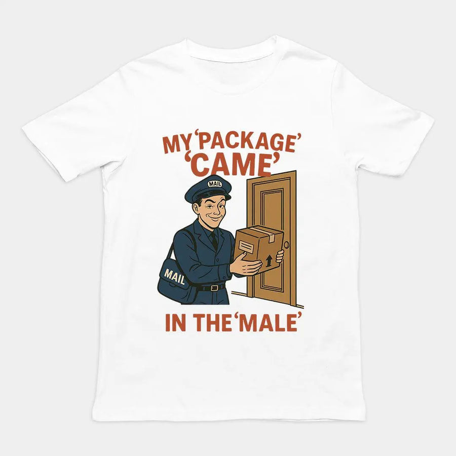 My Package Came in the Male T-Shirt - Orbital Clothing
