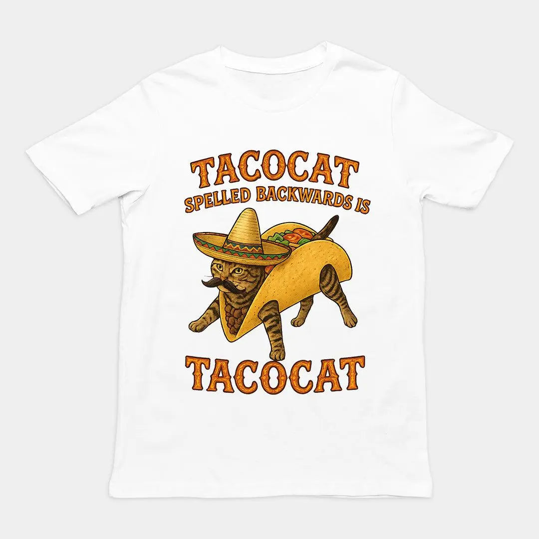 Tacocat spelled backwards is tacocat T-Shirt - Orbital Clothing
