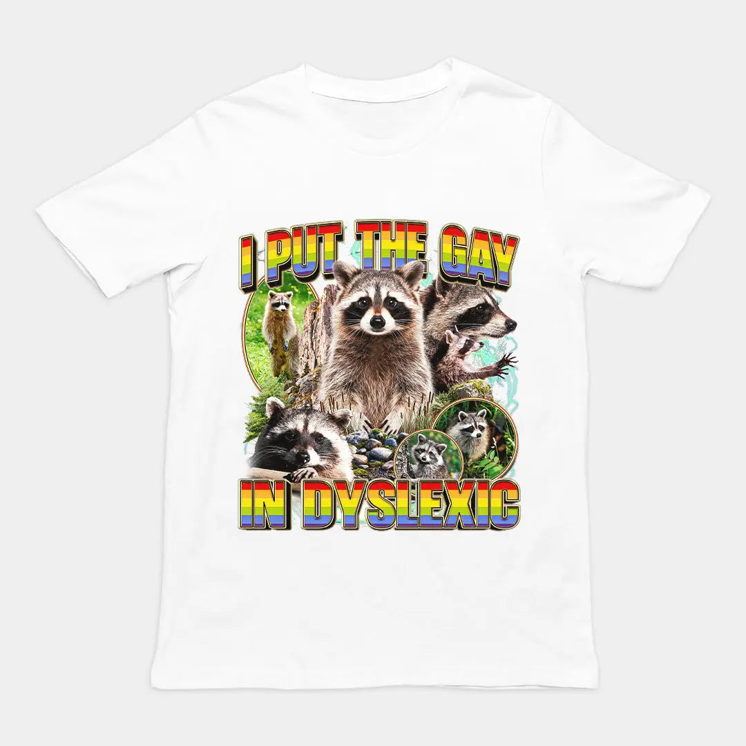 I put the gay in dyslexic (vintage) T-Shirt Orbital Clothing