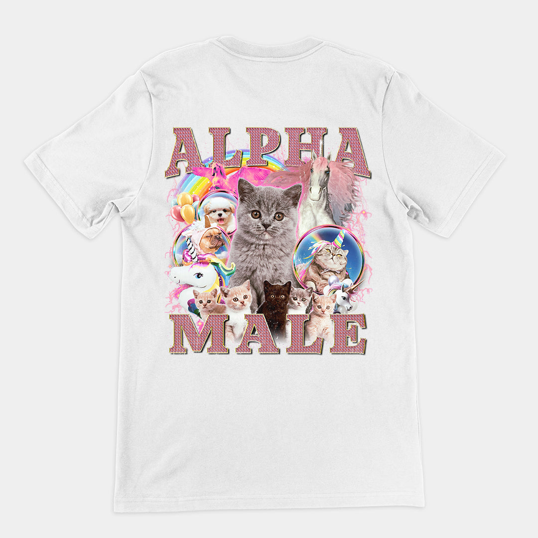 Alpha Male (New Design) t-shirt (backprint)