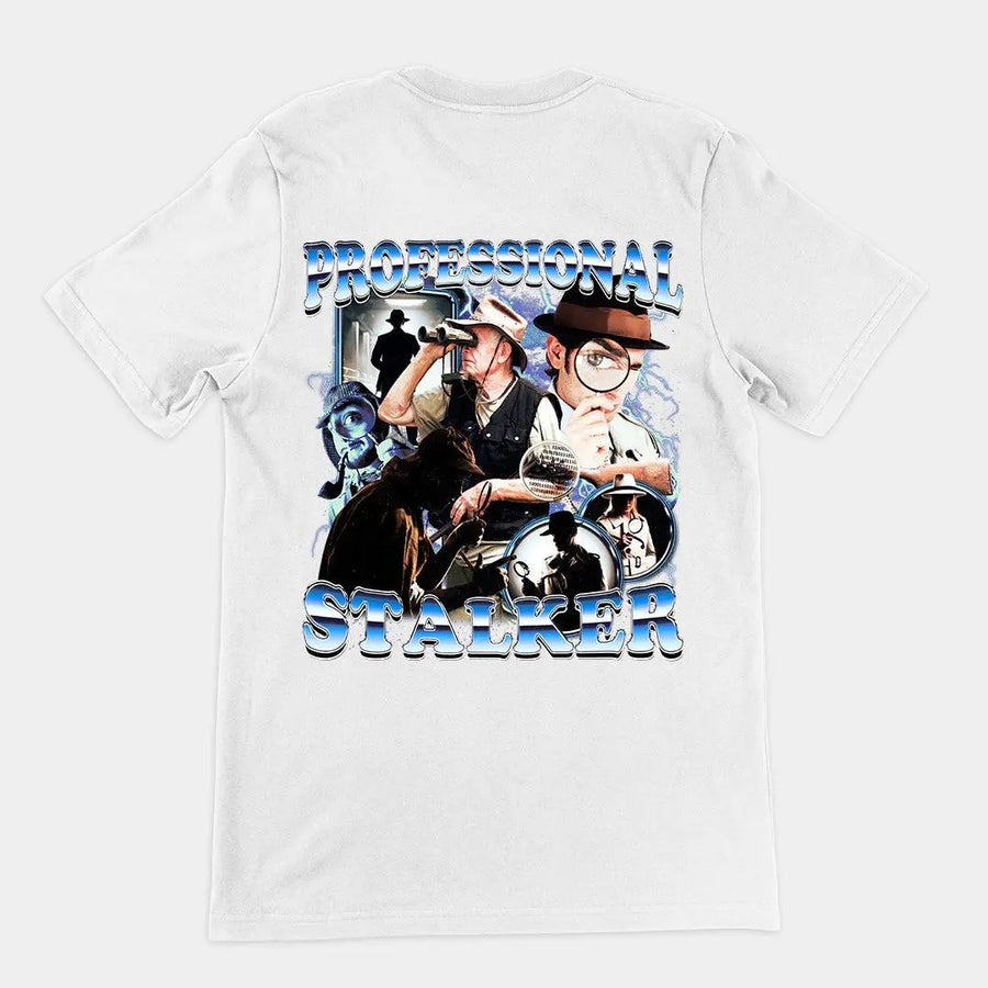 Professional Stalker t-shirt (backprint) - Orbital Clothing