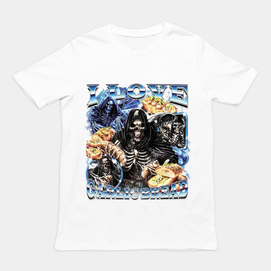 I Love Garlic Bread t-shirt - Orbital Clothing