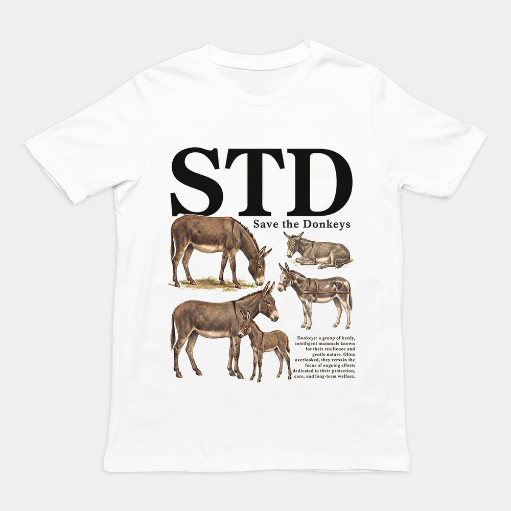 STD (save the donkeys) T-Shirt Orbital Clothing