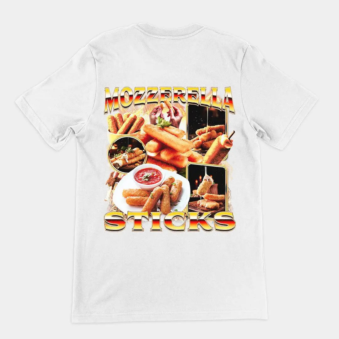 Mozzerella Sticks t-shirt (backprint) - Orbital Clothing