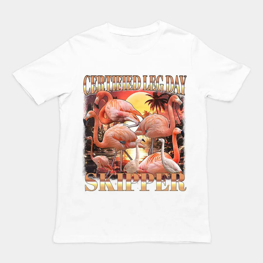 Certified Leg Day Skipper T-Shirt - Orbital Clothing