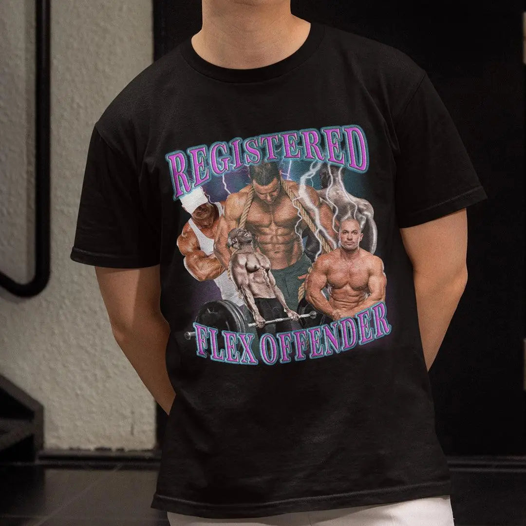 Registered Flex Offender t-shirt - Orbital Clothing