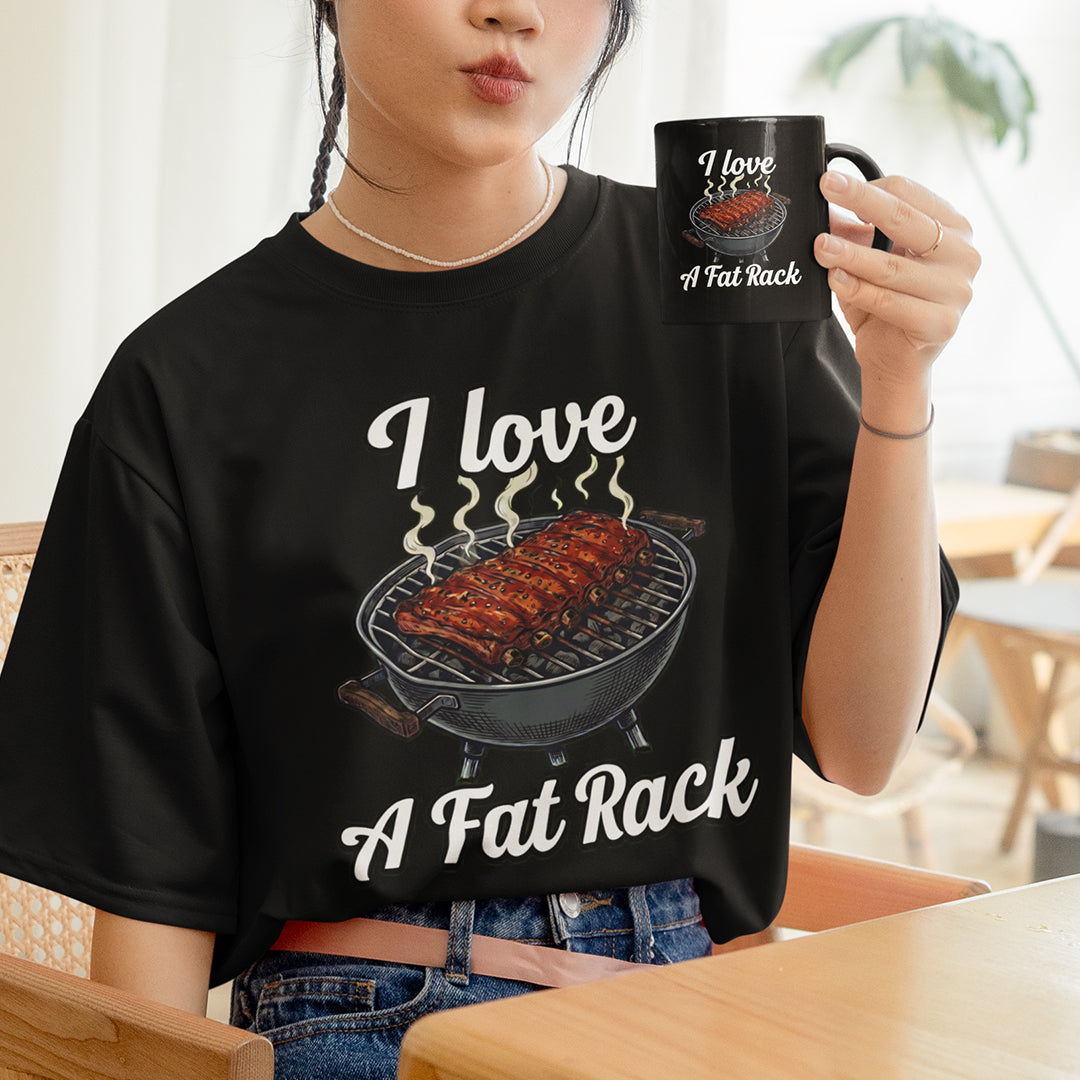 I love a fat rack (of BBQ ribs) T-Shirt Orbital Clothing
