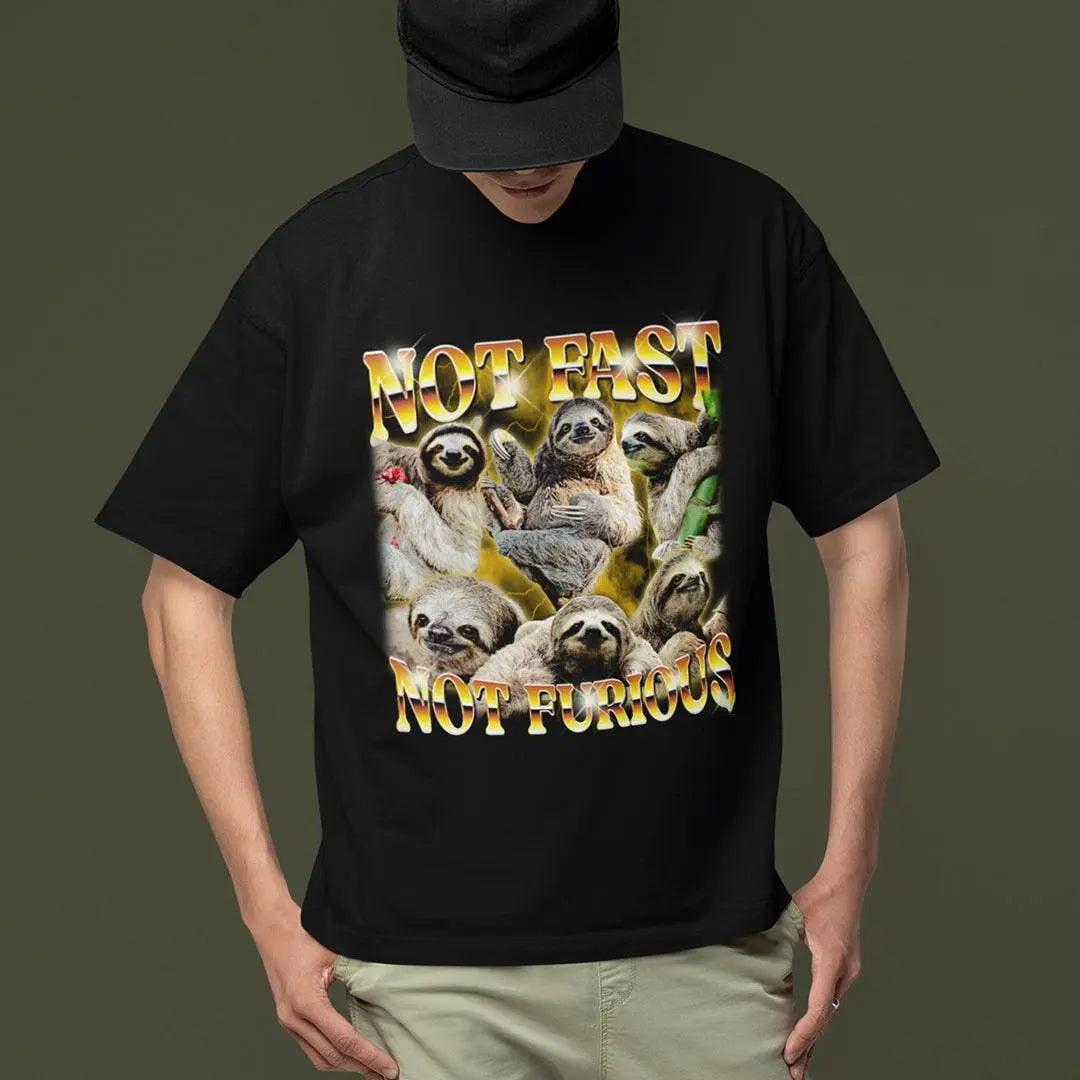 Not Fast Not Furious t-shirt - Orbital Clothing