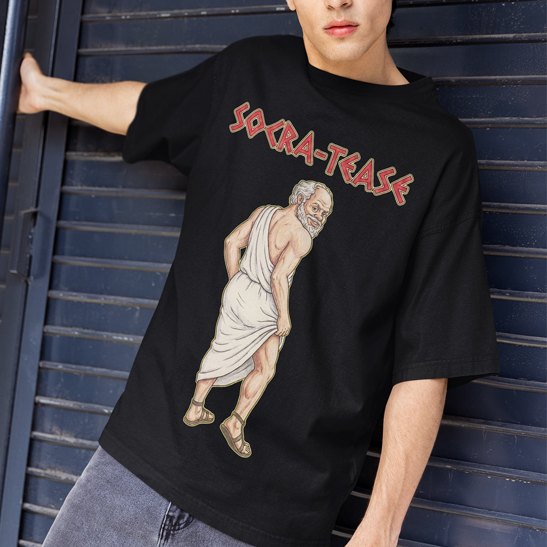 Socra-tease (Socrates being a tease) T-Shirt Orbital Clothing