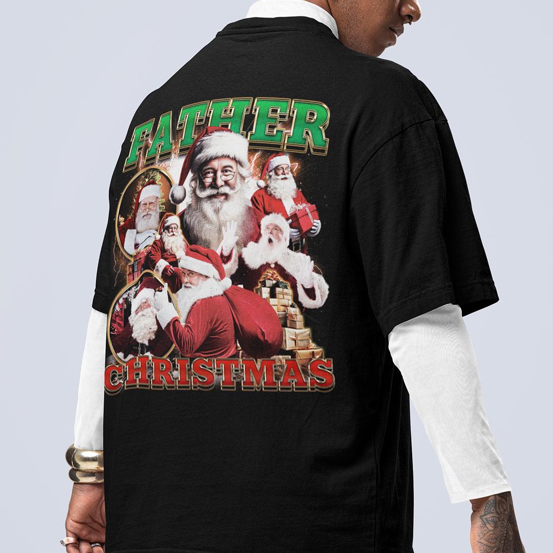 Father Christmas vintage t-shirt (backprint) - Orbital Clothing