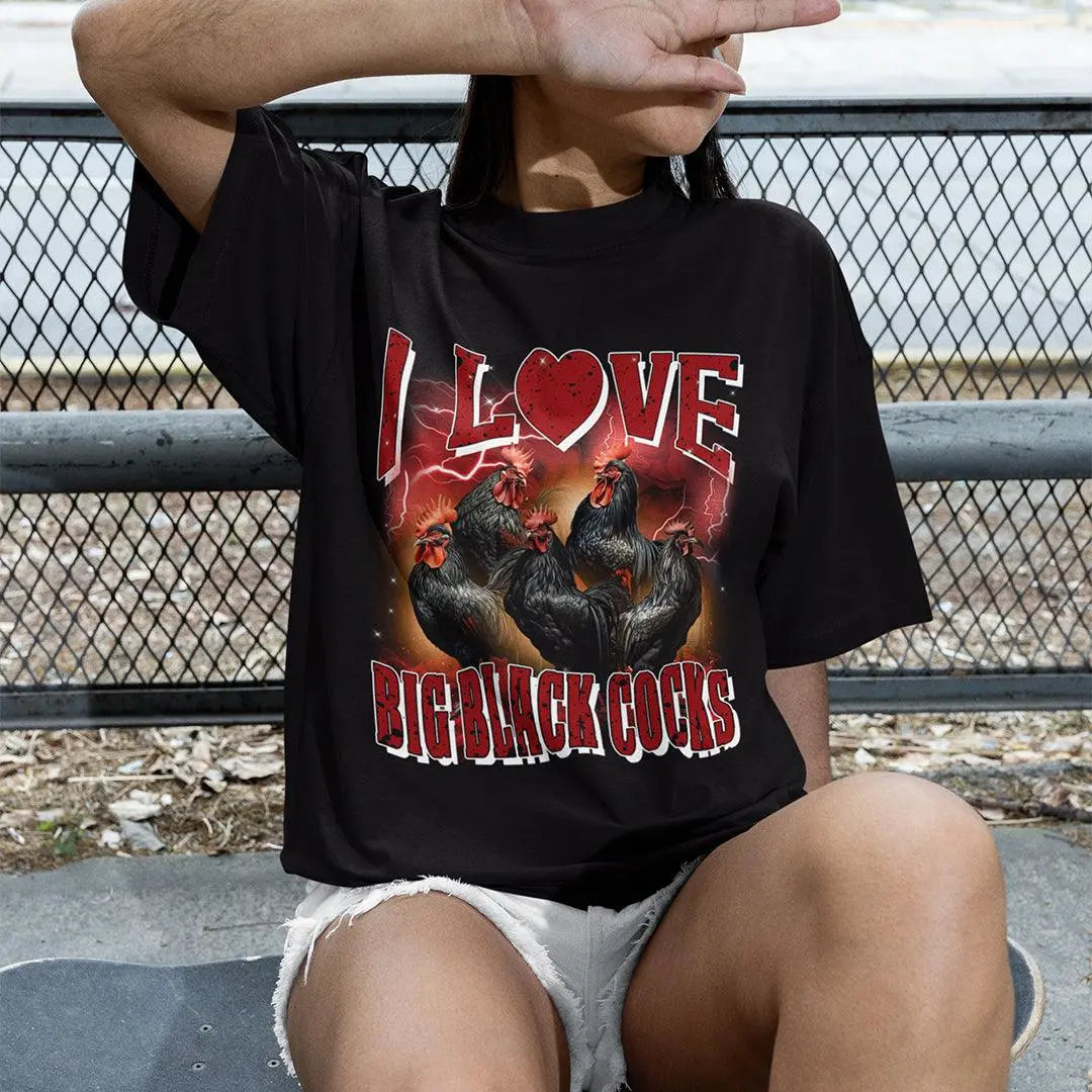 I love Big Black Cocks t-shirt - Orbital Clothing