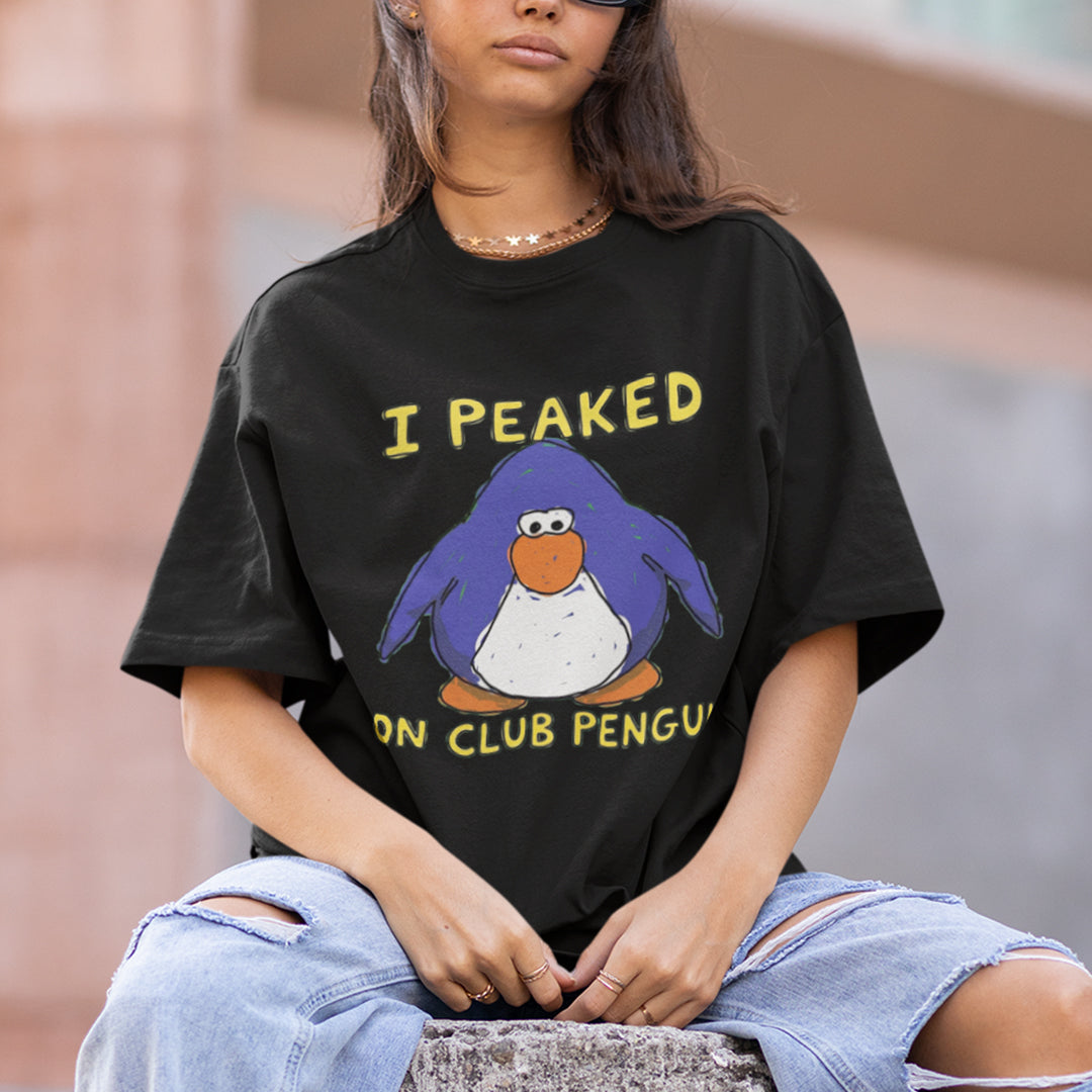I Peaked on Club Penguin T-Shirt Orbital Clothing