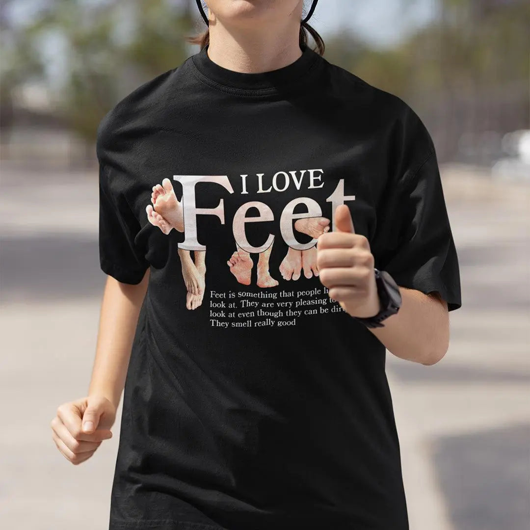 I Love Feet T-shirt - Orbital Clothing