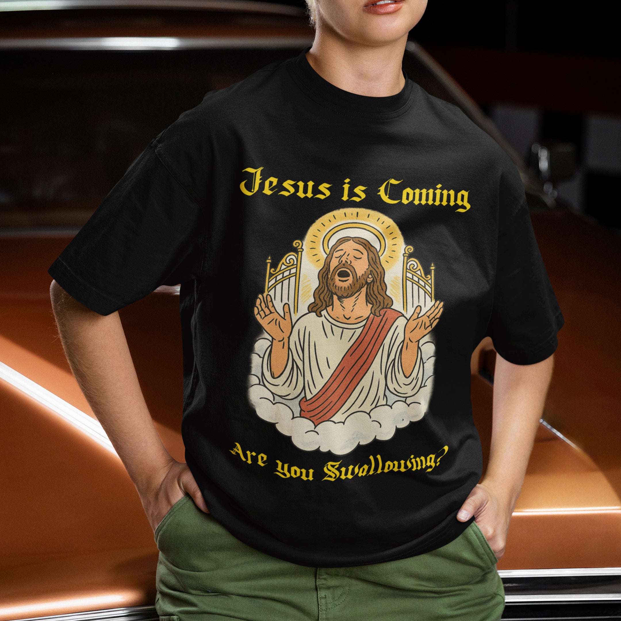 Jesus is coming are you swallowing T-Shirt