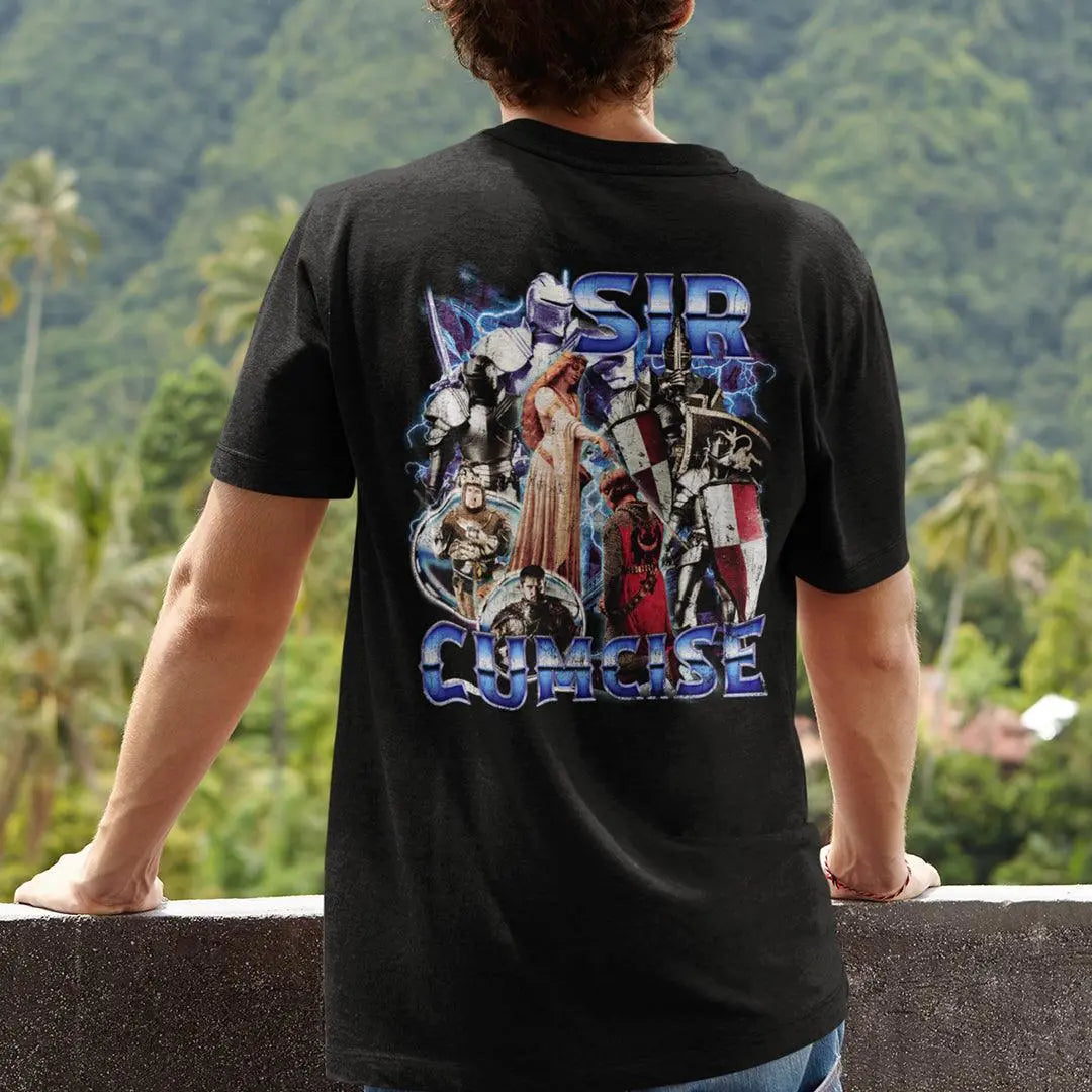 Sir Cumcise t-shirt (backprint) - Orbital Clothing