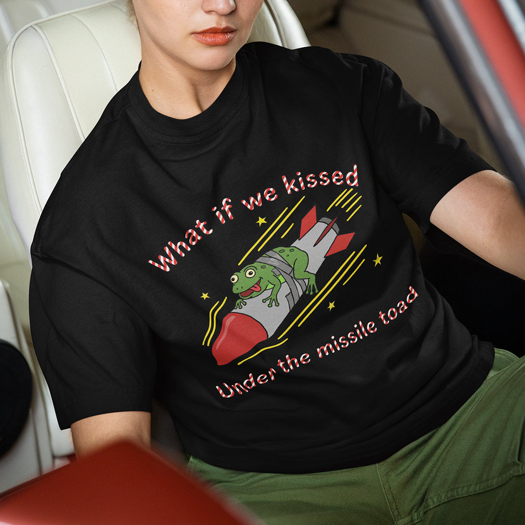 What if we kissed under the missile toad T-Shirt Orbital Clothing