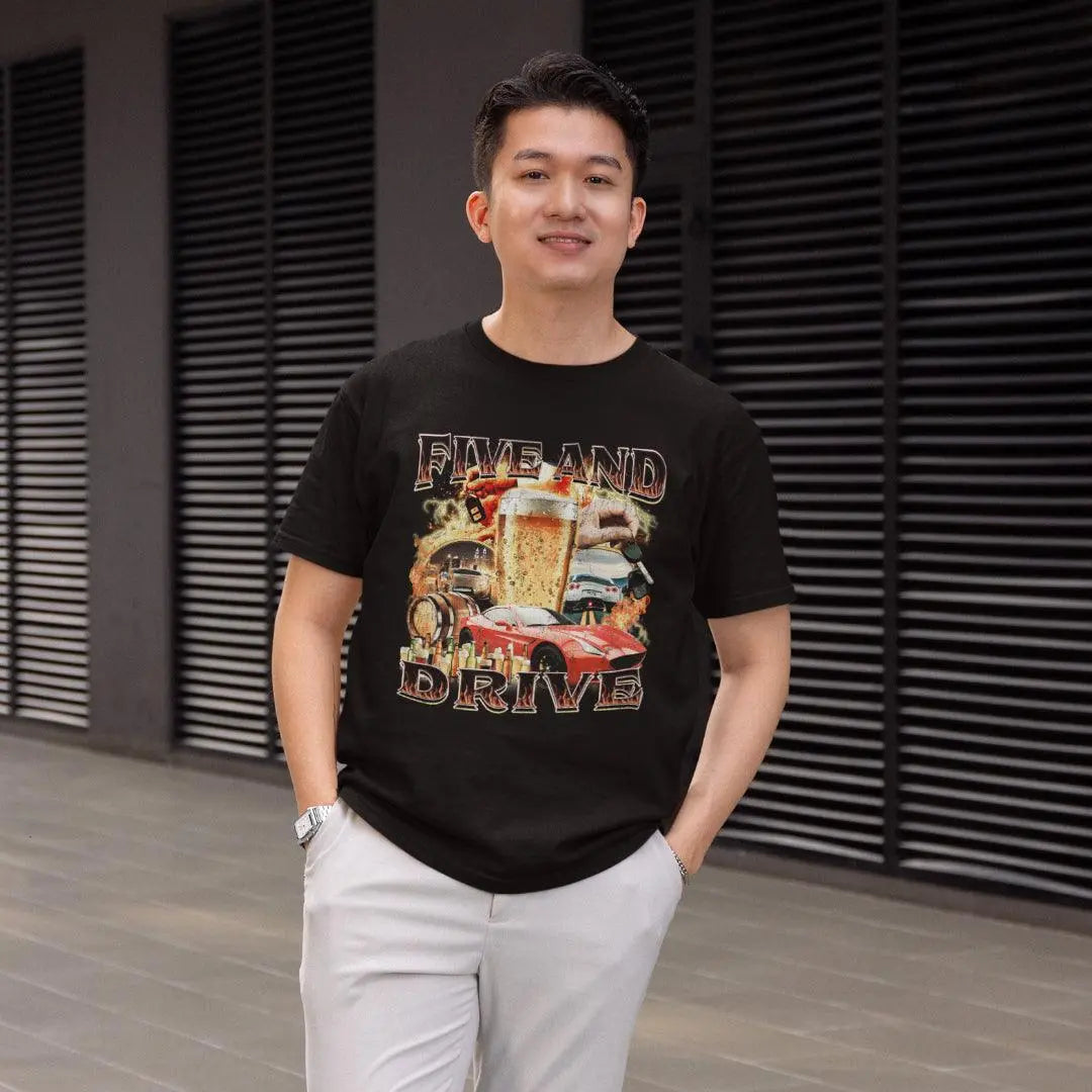 Five and Drive t-shirt - Orbital Clothing