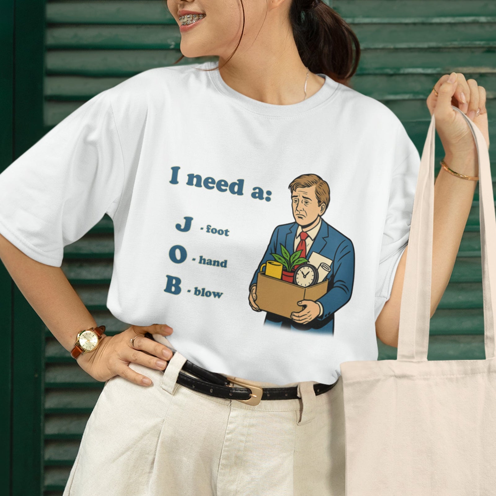 I need a job (foot, hand, blow) T-Shirt Orbital Clothing
