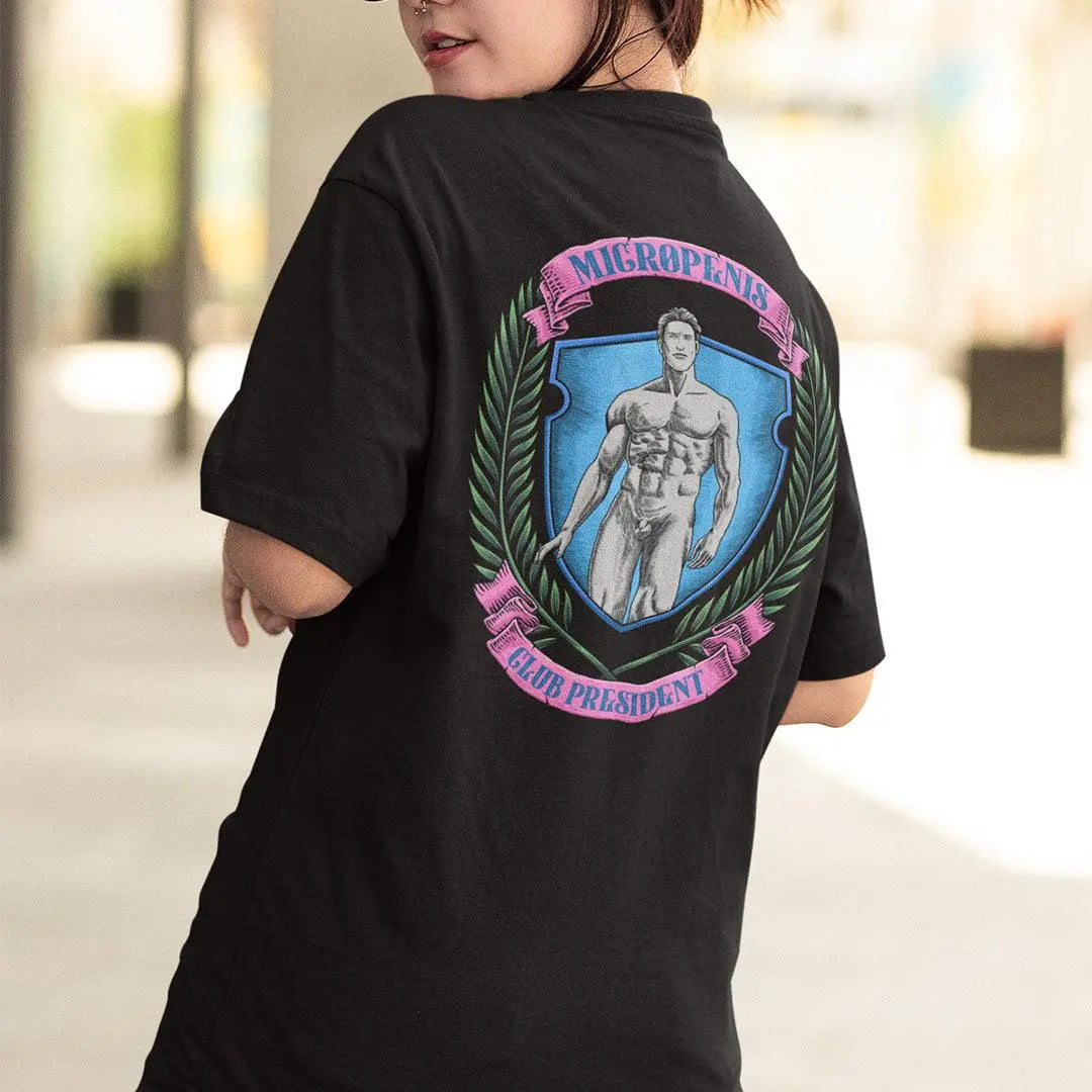 Micro Penis Club President t-shirt (backprint) - Orbital Clothing